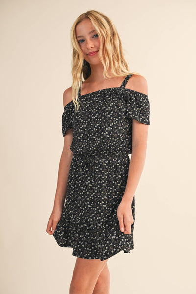 GIRLS OFF SHOULDER SKIRT SET