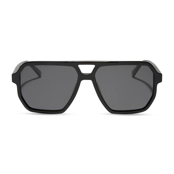 DIFF Cameron Sunglasses - BLACK POLARIZED