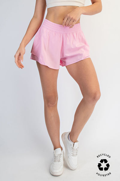 HLB A-Line Active Shorts - Sugar Pink