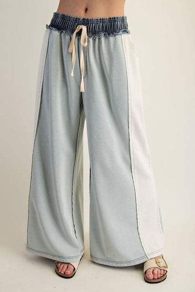 Sage Color Block Pants