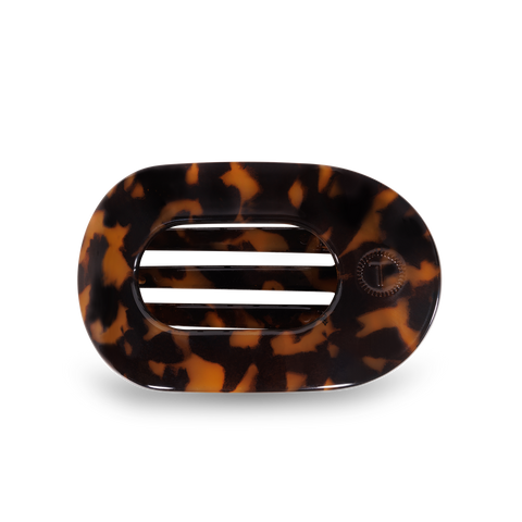 Round Flat Hair Clip | Small | Tortoise