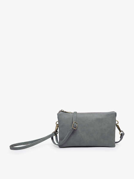 M013 Riley Monogrammable 3 Compartment Crossbody/Wristlet