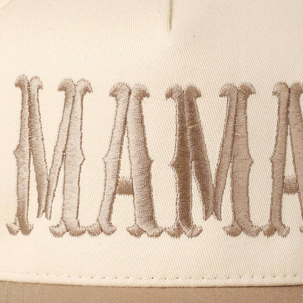 MAMA Typographic Design Embroidery Baseball Cap