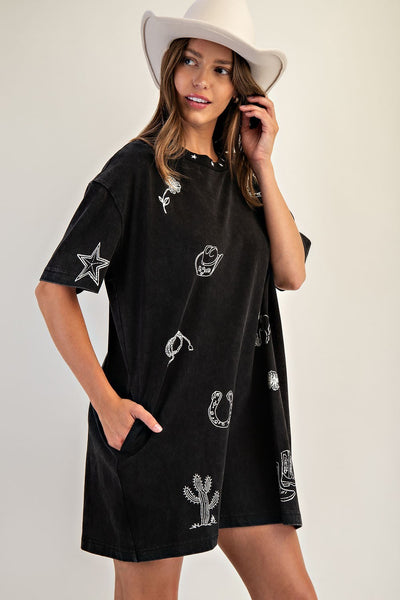 Western Tshirt Dress