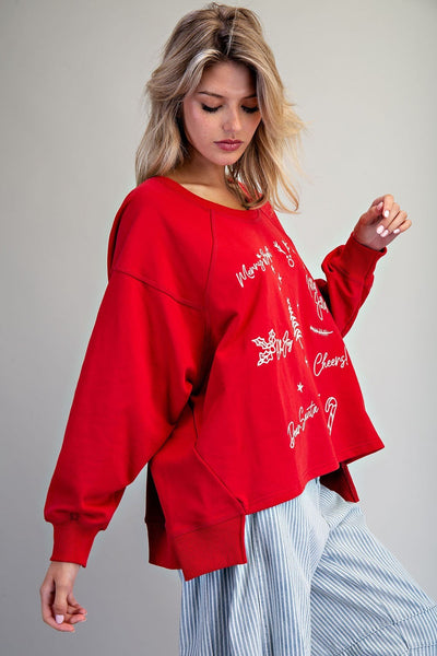Christmas Hi-Lo Sweater