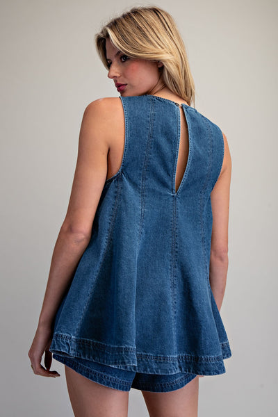 Ella Denim Tank