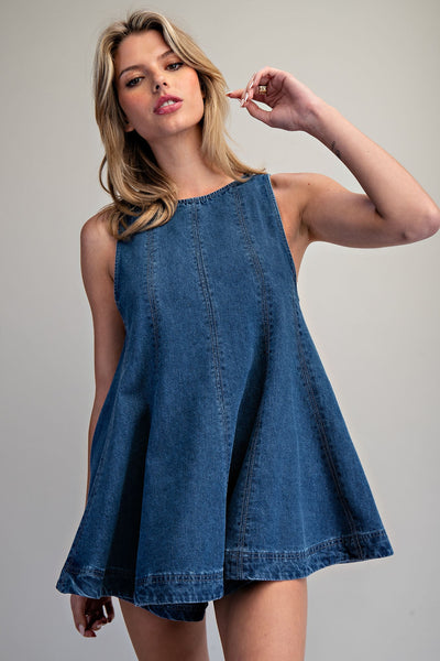 Ella Denim Tank