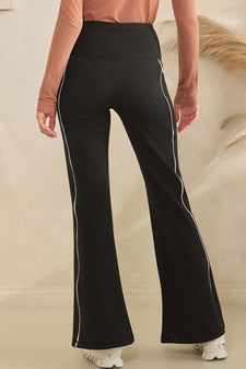 Fleece Lined Flares - BLACK