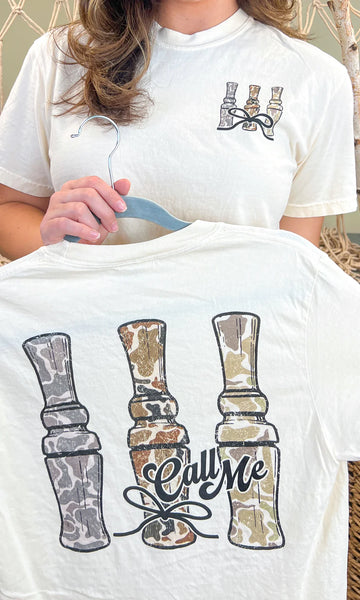 Call Me Duck Camo Tee