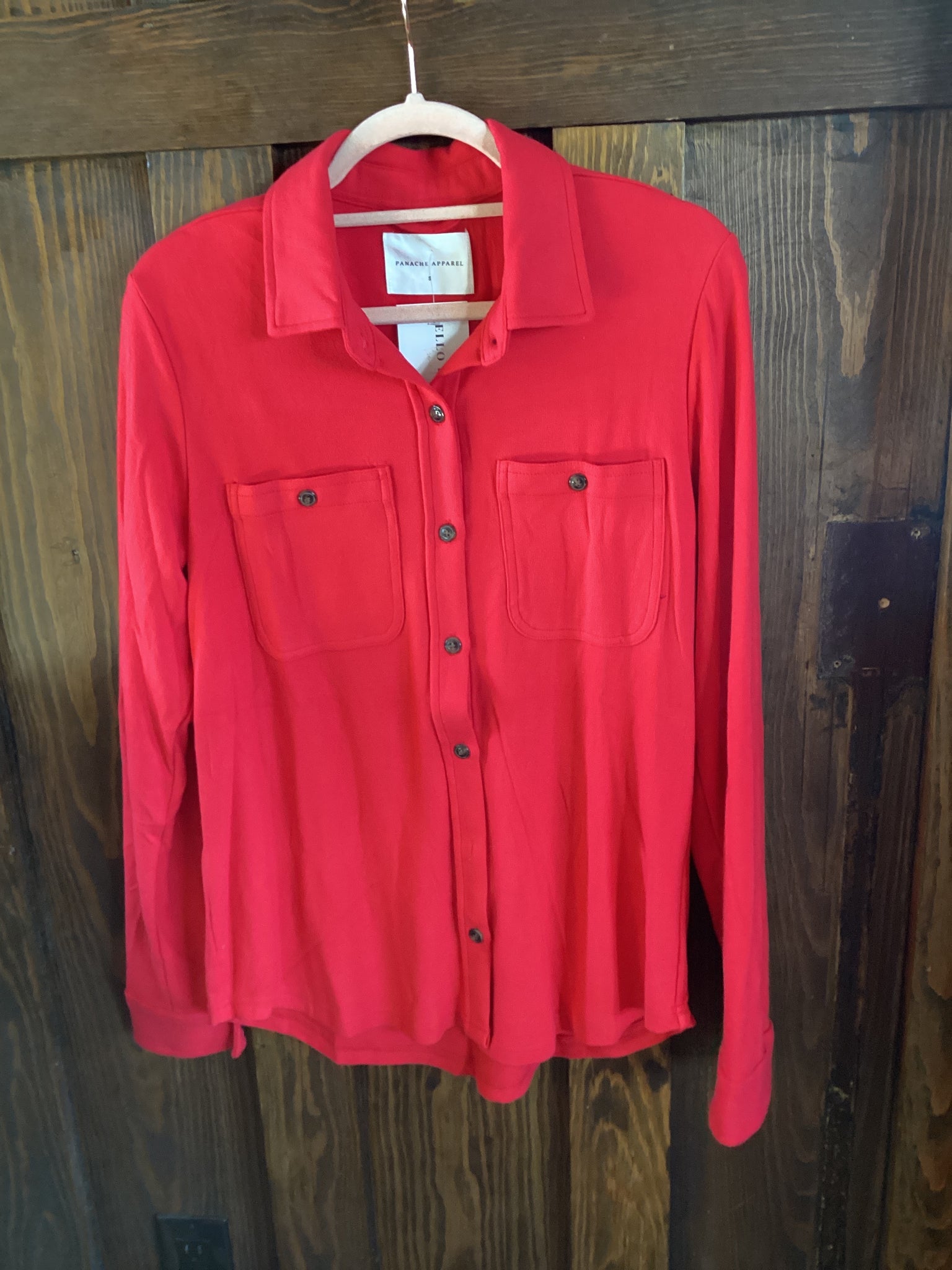 Red Super Soft Button Up
