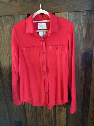 Red Super Soft Button Up
