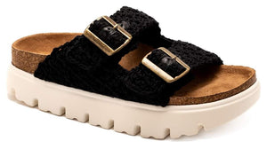 Rumor Has It Macrame Sandal - Black