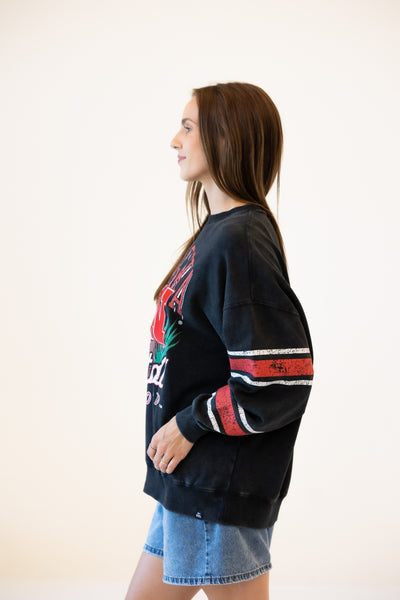 Nebraska Langford Crew Sweater - BLACK