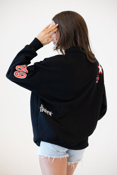 Nebraska All Over Scatter Funnel Neck