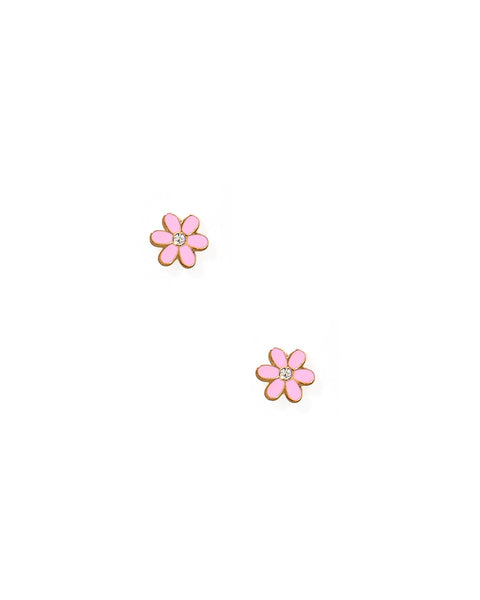 Screwback Stud Earrings-Alli Pink
