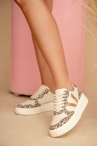 Ivy Nude Leopard Sneaker