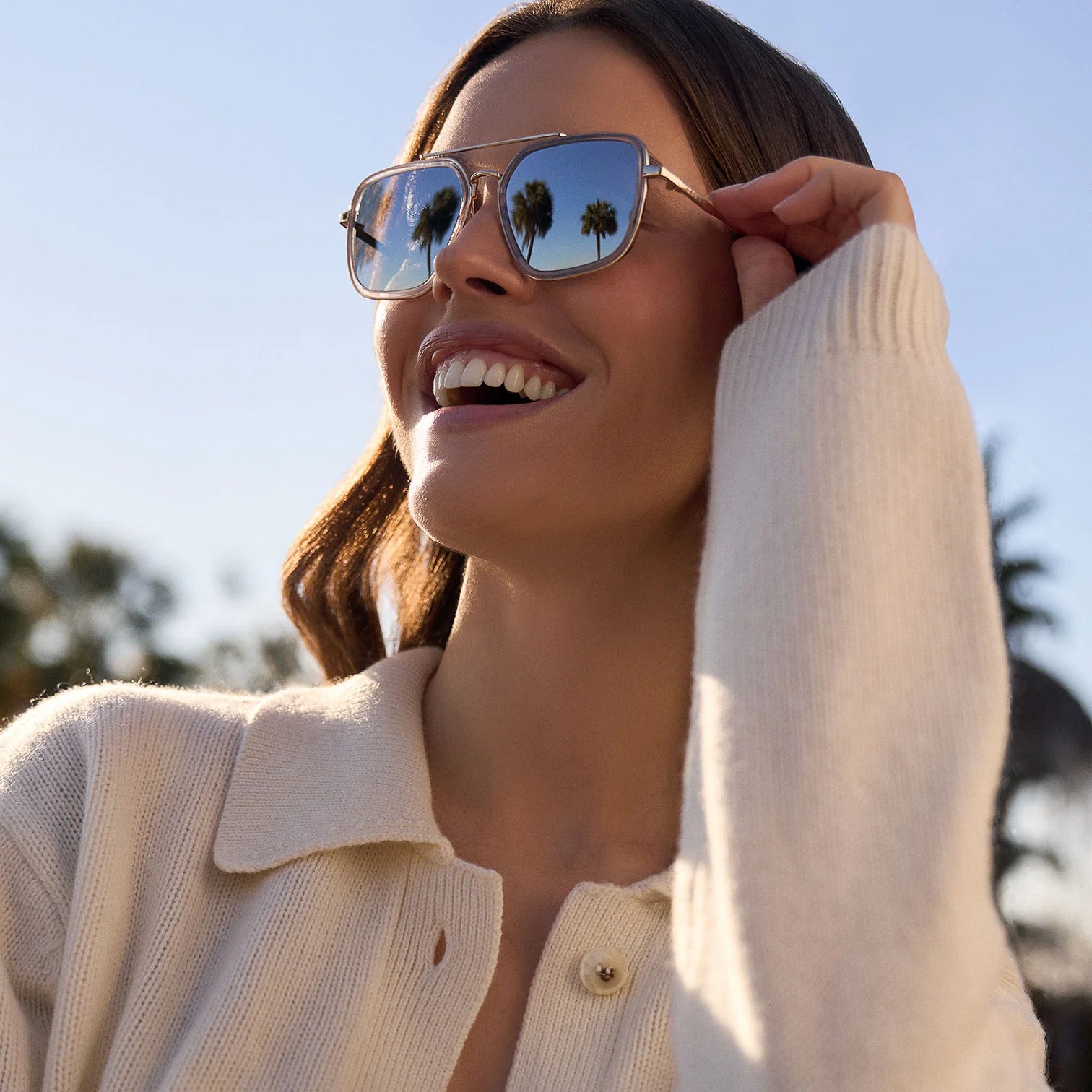 DIFF Jordan Sunglasses - SILVER MIRROR