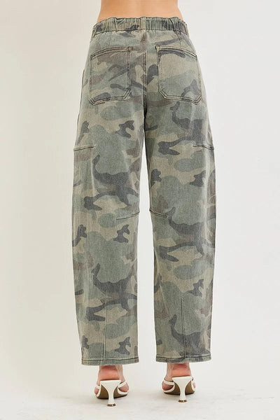 Camo Barrel Jeans by Risen