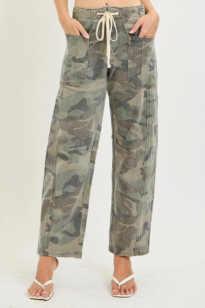 Camo Barrel Jeans by Risen