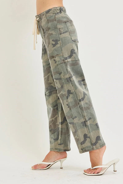 Camo Barrel Jeans by Risen