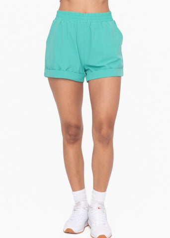 HLB Fave Cuffed Shorts -Sea Green