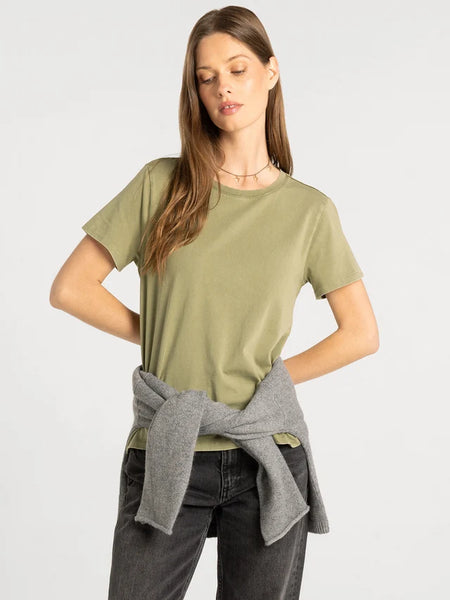 Asher Tee - OIL GREEN