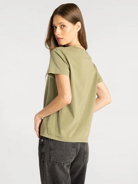 Asher Tee - OIL GREEN