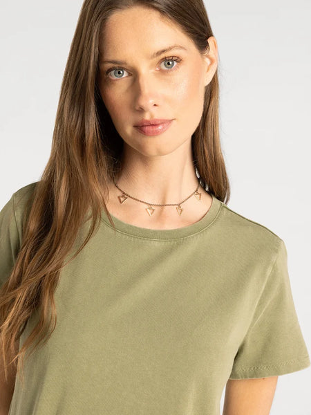 Asher Tee - OIL GREEN