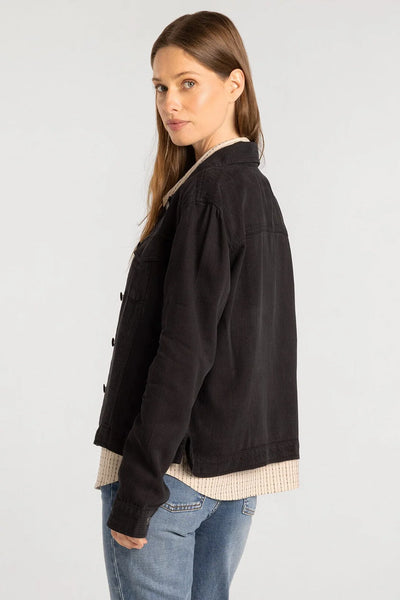 Jackie Denim Jacket - Black Bryce