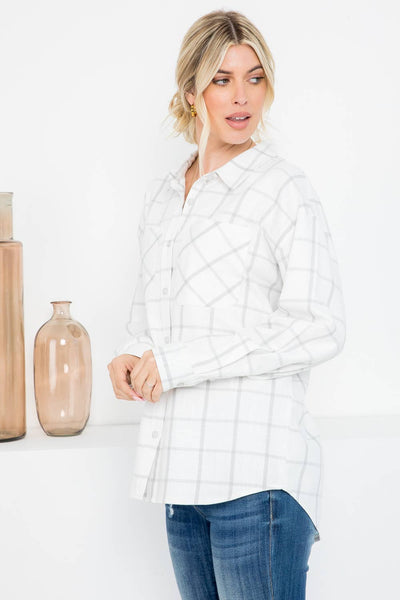Lux Linen Plaid Shirt