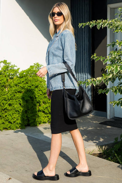 Bella Washed Denim Blazer