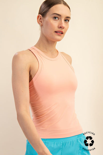 Butter Racer Back Tank - Melon