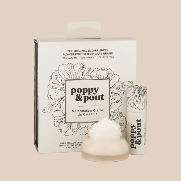 Poppy Lip Care Duo - Marshmallow Creme