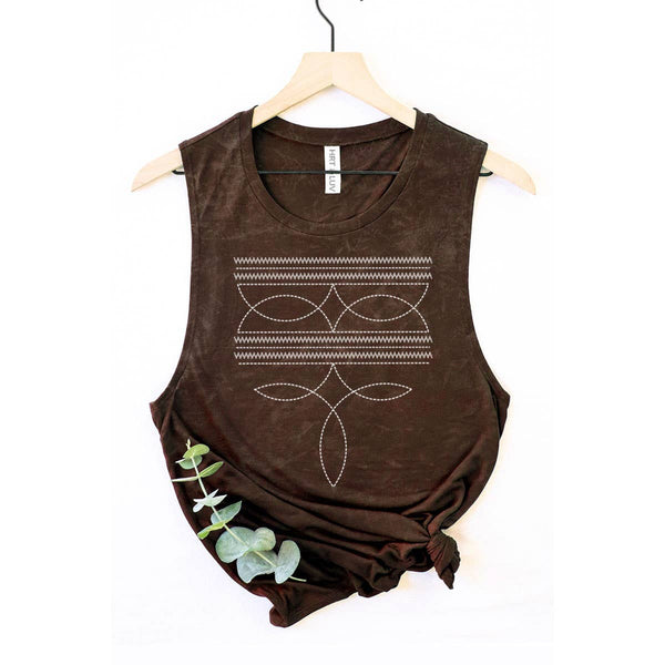 COWBOY STITCHED TANK
