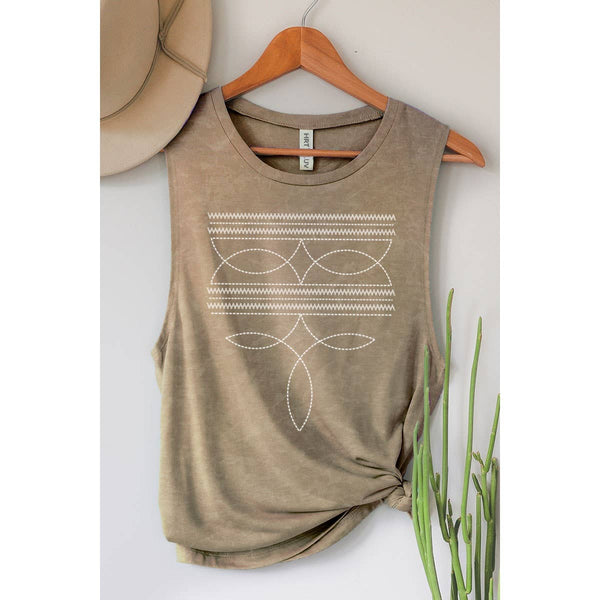 COWBOY STITCHED TANK