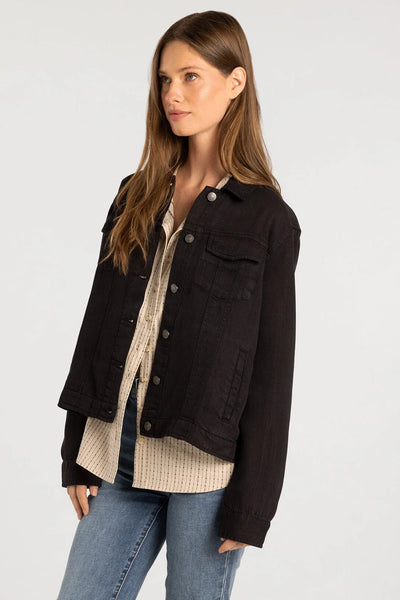 Jackie Denim Jacket - Black Bryce