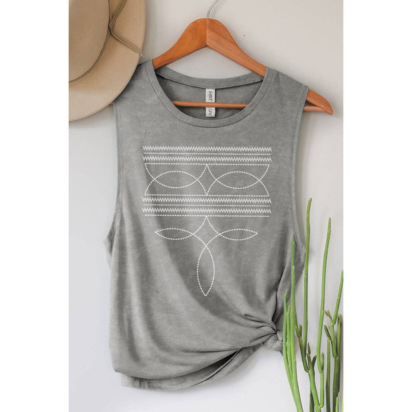 COWBOY STITCHED TANK