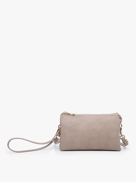 M013 Riley Monogrammable 3 Compartment Crossbody/Wristlet