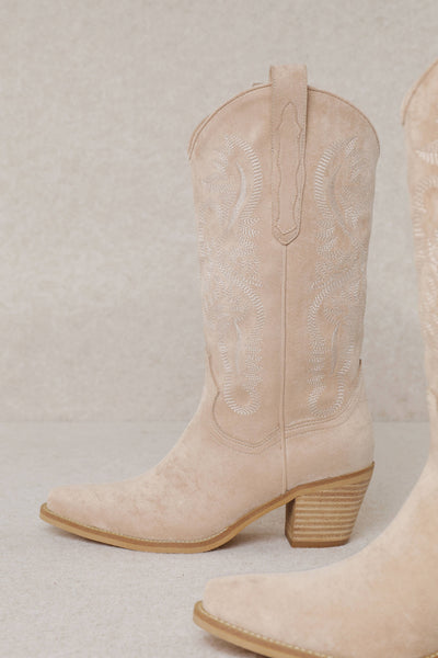 ANIKA Cowgirl Boot - Beige