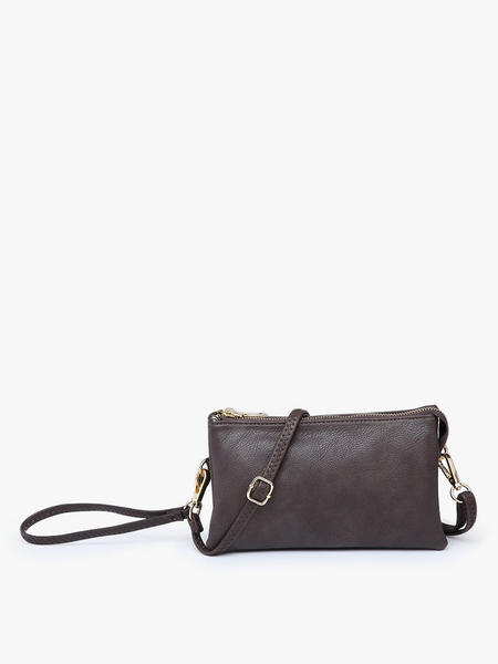 M013 Riley Monogrammable 3 Compartment Crossbody/Wristlet