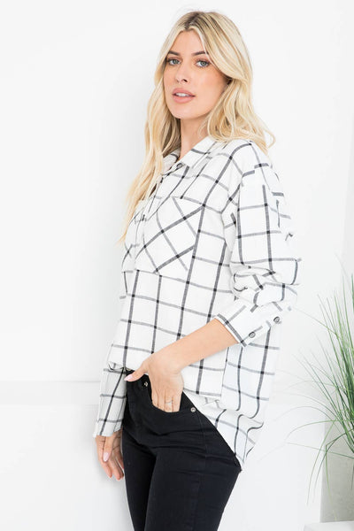 Lux Linen Plaid Shirt