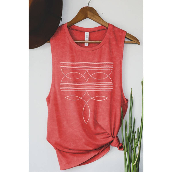 COWBOY STITCHED TANK