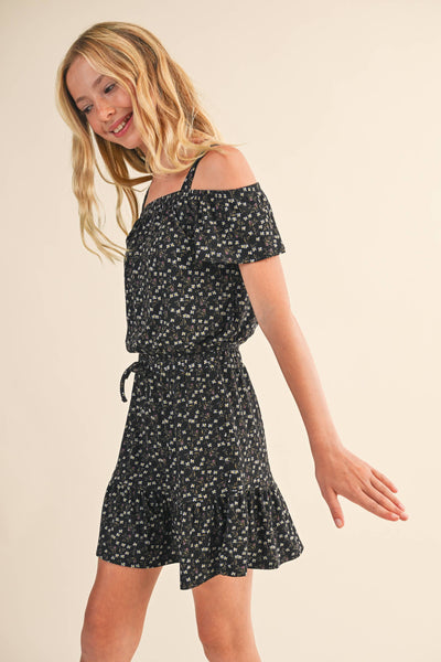 GIRLS OFF SHOULDER SKIRT SET