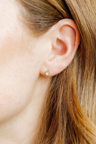 Screwback Stud Earrings - Paloma Pear Gold