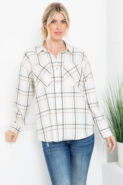 Lux Linen Plaid Shirt