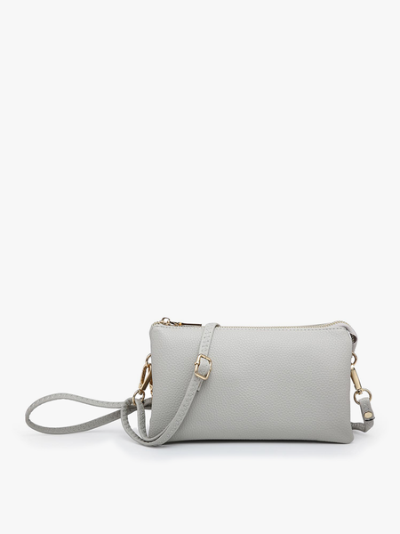 M013 Riley Monogrammable 3 Compartment Crossbody/Wristlet