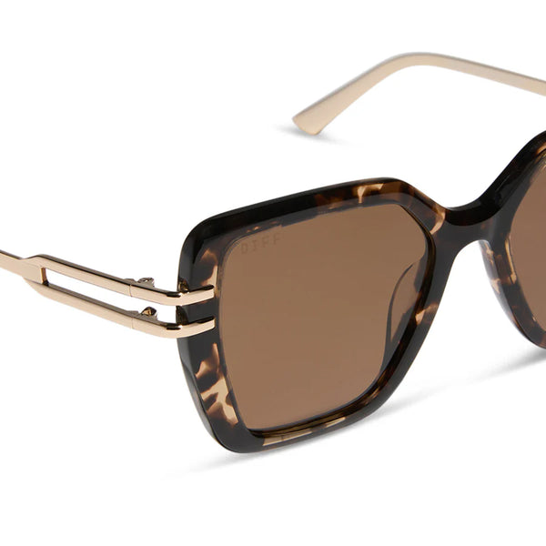 DIFF Dasha Sunglasses - TORTOISE POLARIZED