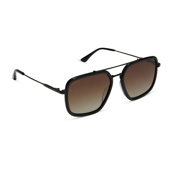 DIFF Jordan Sunglasses - MATTE BLACK POLARIZED