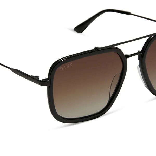 DIFF Jordan Sunglasses - MATTE BLACK POLARIZED