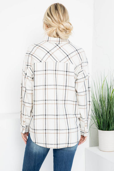 Lux Linen Plaid Shirt